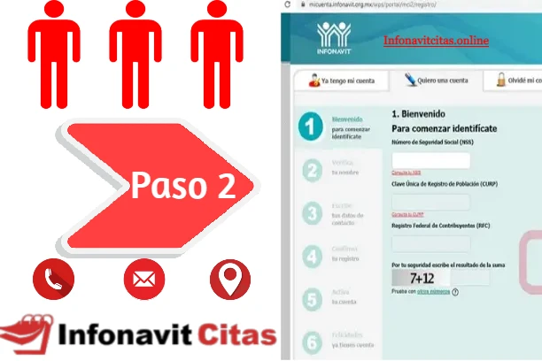 paso 2 para agendar cita en Infonavit