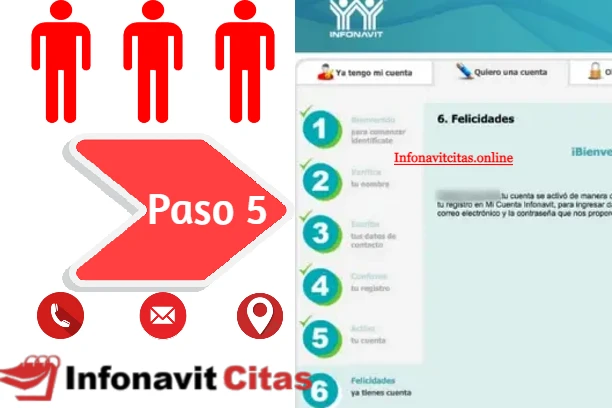 paso 5 para agendar cita en Infonavit