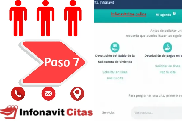 paso 7 para agendar cita en Infonavit