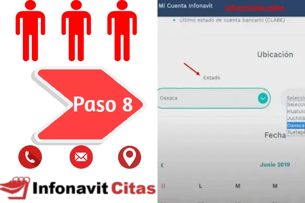 paso 8 para agendar cita en Infonavit